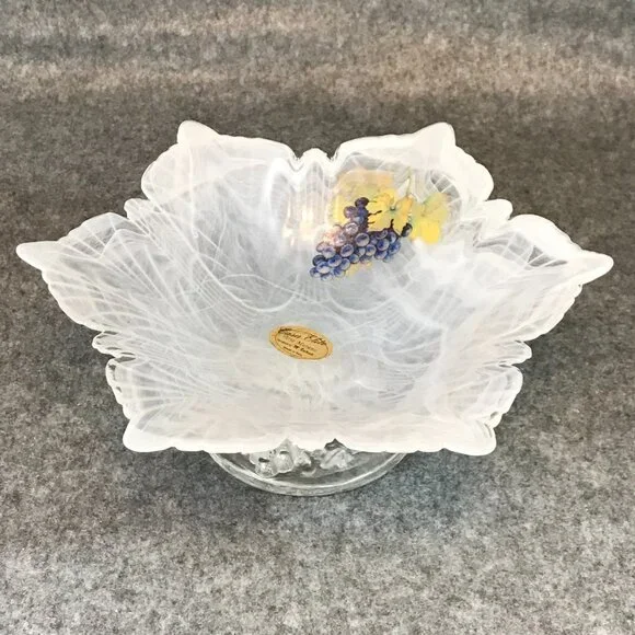 Murano Swirl White Bowl Casa Elite Arte Murano Designed by M. Valenti - Picture 3 of 7